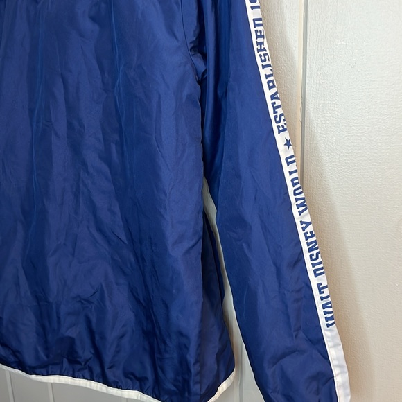 Walt Disney World Rain Jacket Windbreaker Hooded Blue - size Large - Picture 11 of 11